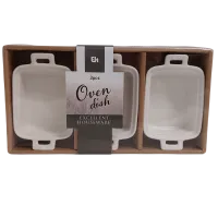 Mini Ovenschalen 3 stuks langwerpig